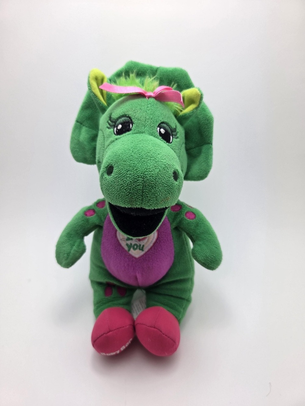 Vintage Baby Bop I Love You Plush from TV Show Barney & Friends Sings!